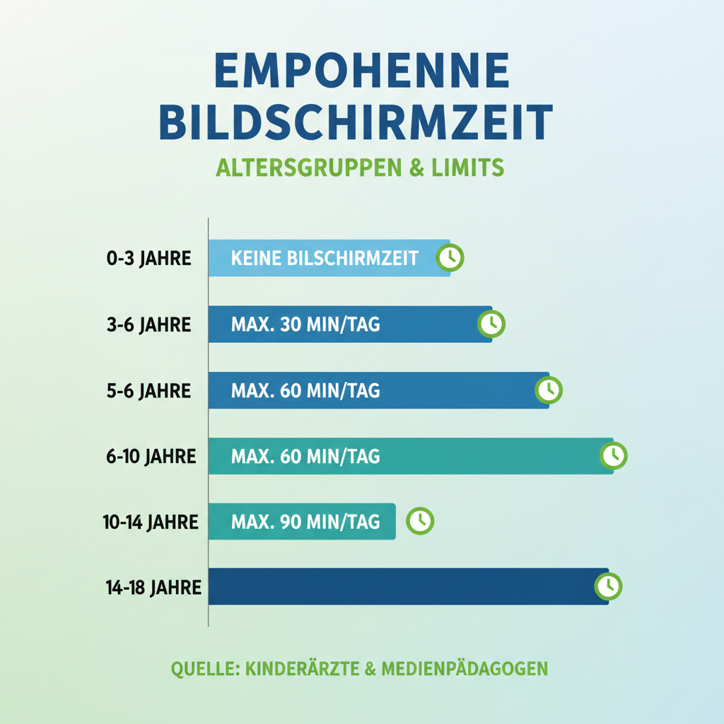 Bildschirmzeit Infografik nach Alter