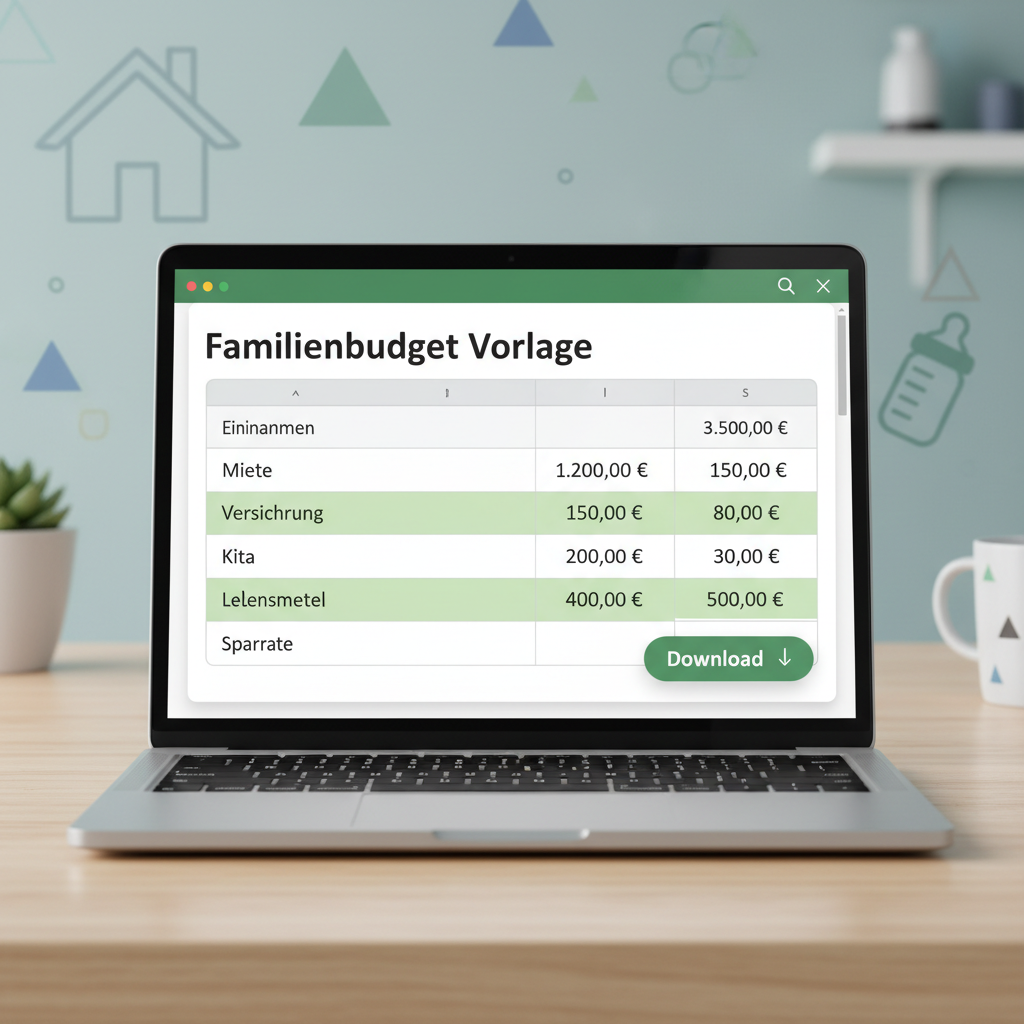 Familienbudget Vorlage Excel für Väter