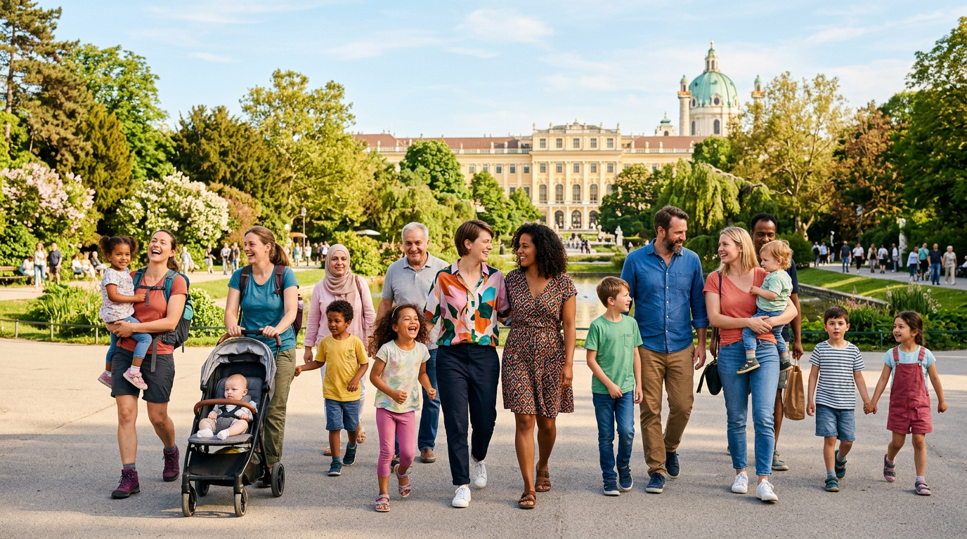 Moderne Familienvielfalt in Österreich – Patchwork, Regenbogenfamilien, geteilte Obsorge