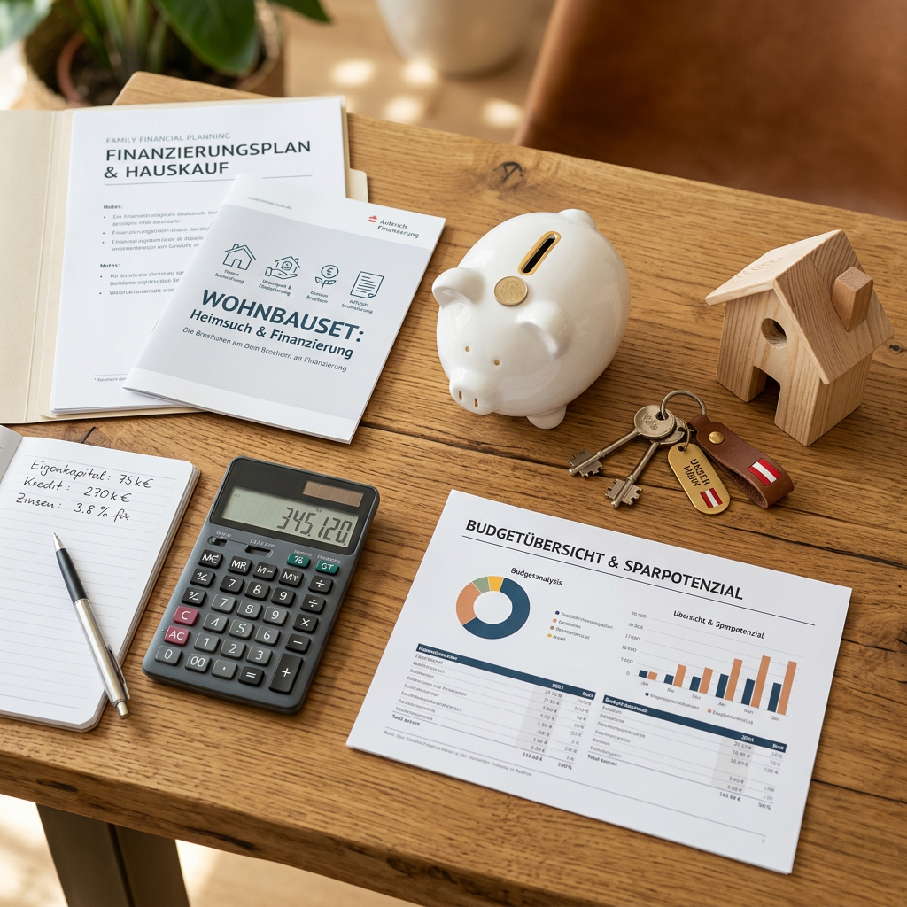 Finanzplanung für Immobilienkauf mit Familie in Österreich