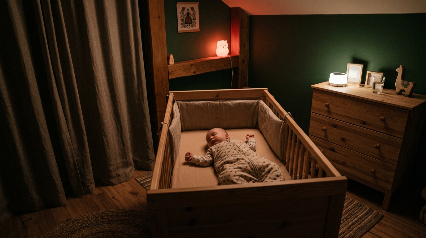 Schlafsack und White Noise Maschine - ideale Schlafumgebung für Babys