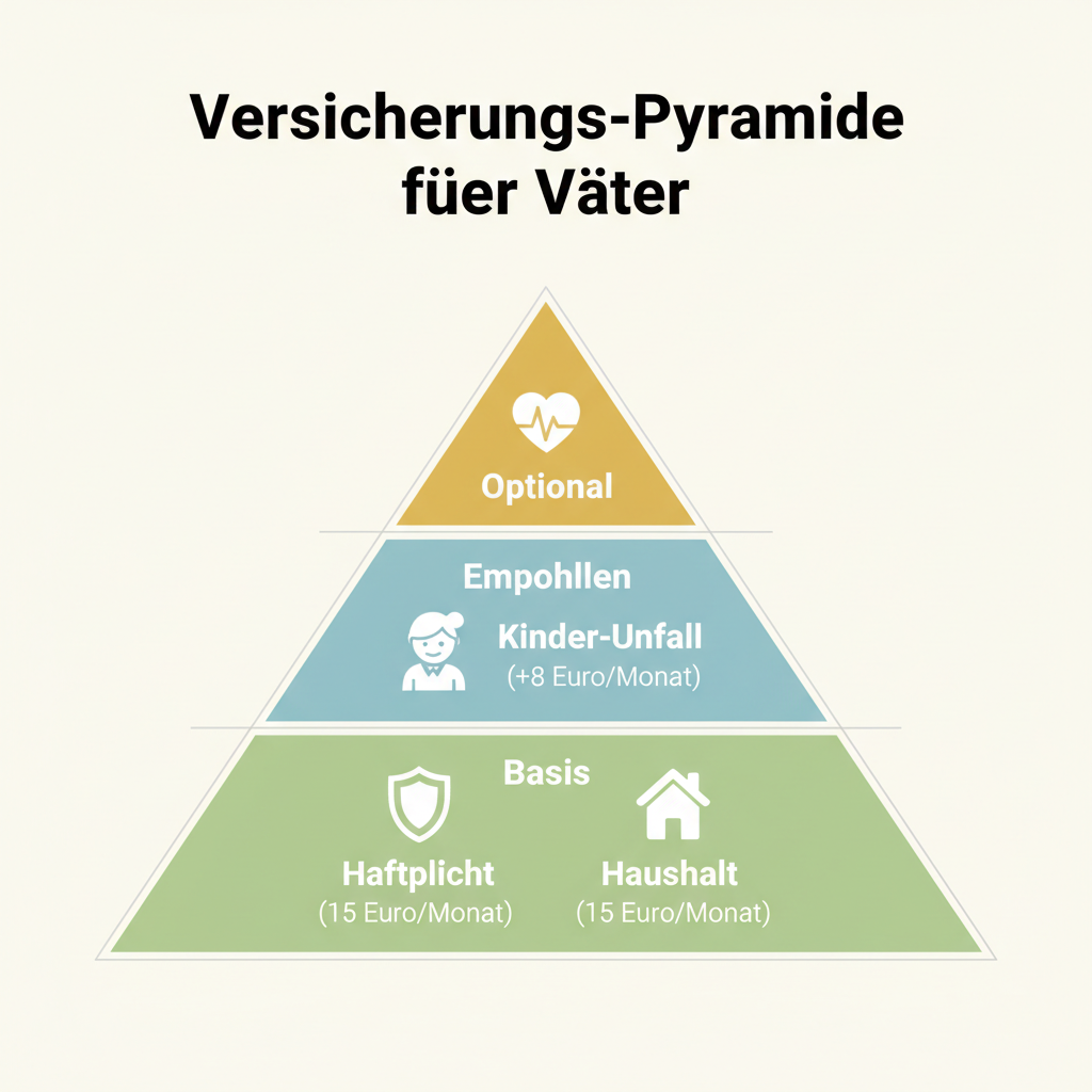 Versicherungspyramide für Familien und Väter