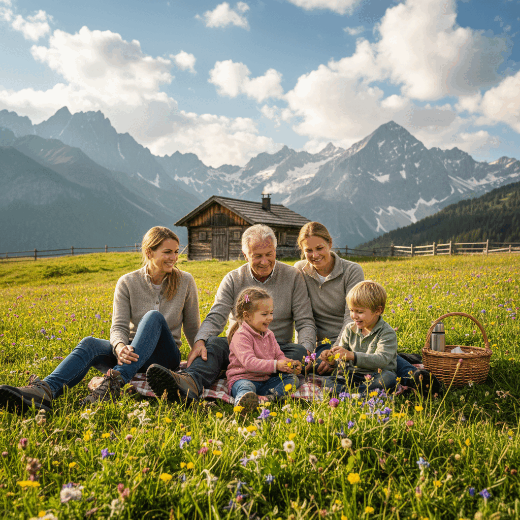 Mehrgenerationenurlaub in Österreich: Oma, Opa und Enkel gemeinsam unterwegs